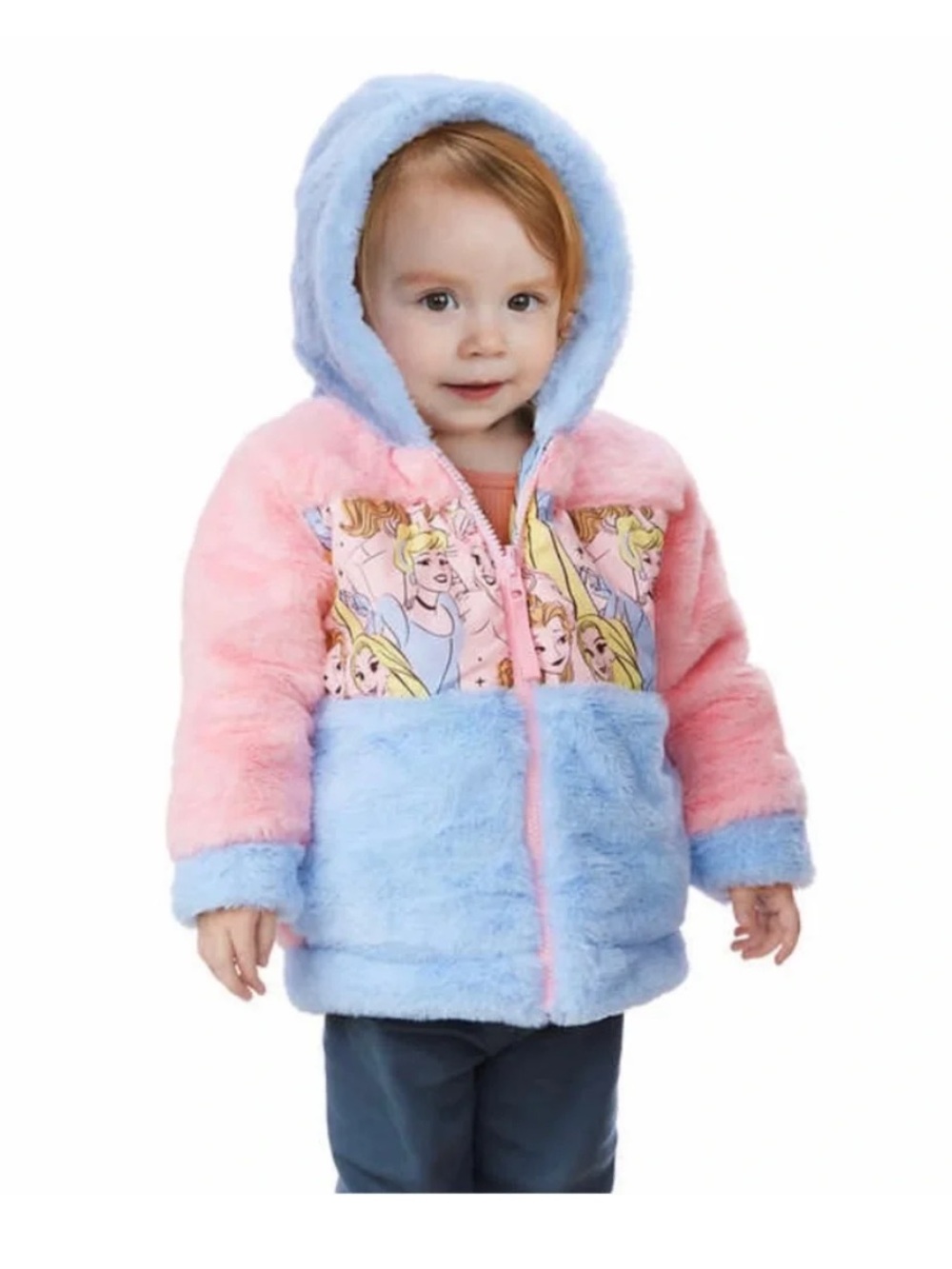 Disney Princess Pink and Blue Reversible Winter Coat